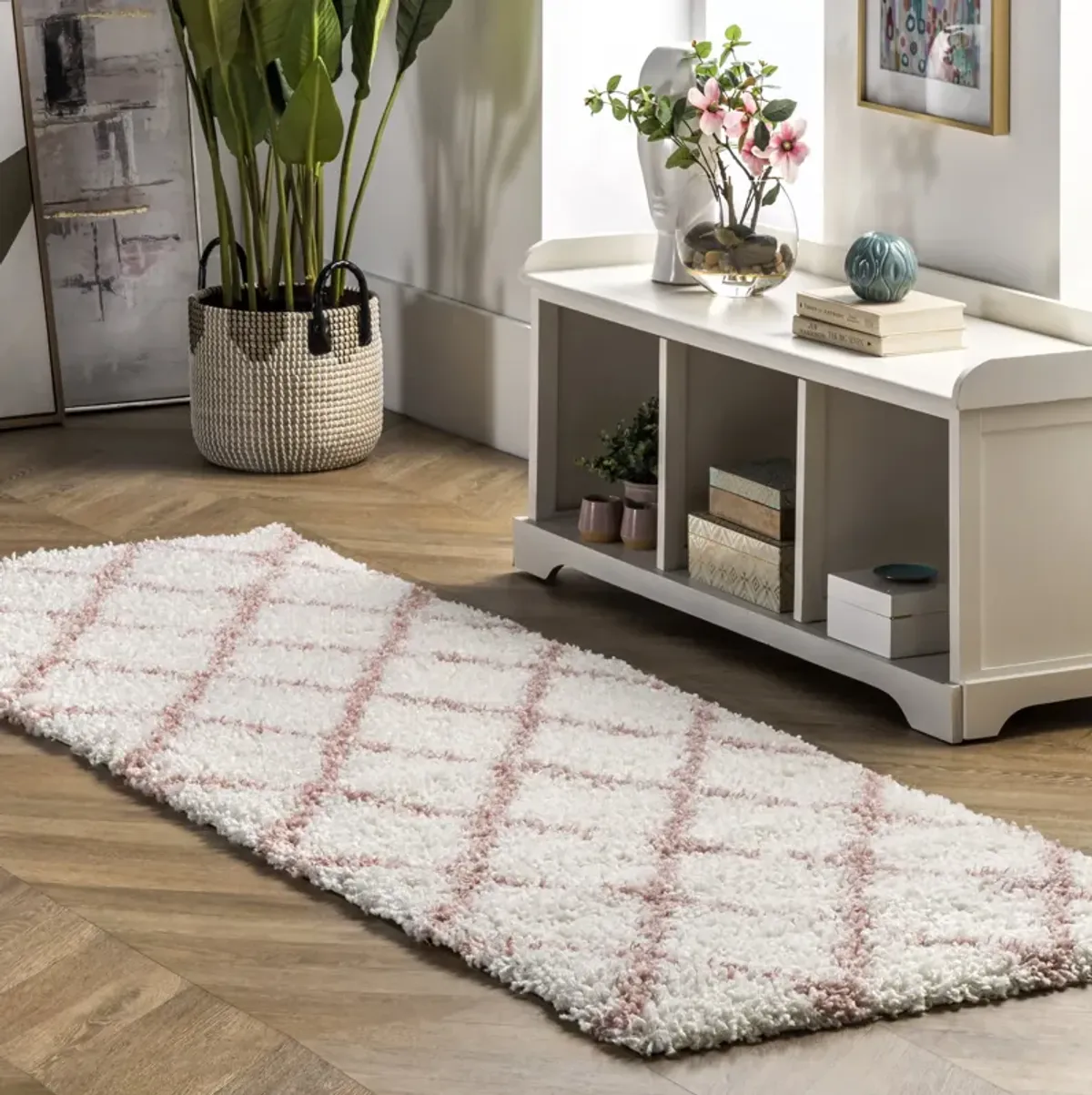 Easy Shag Lattice Rug
