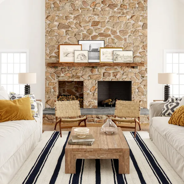 Calathea Striped Jute Rug