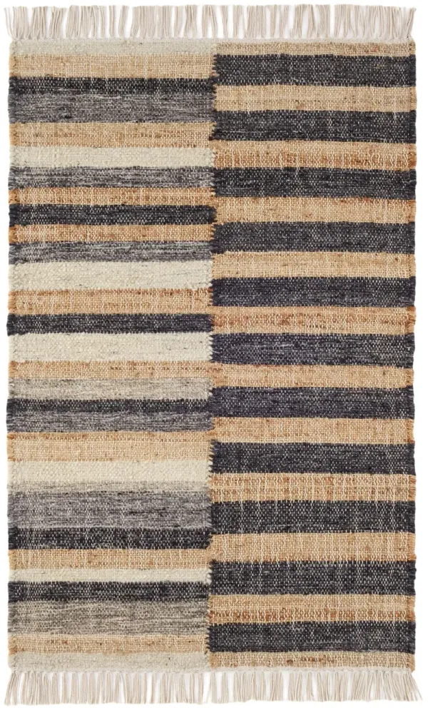 Ravel Stripe Handwoven Wool Rug