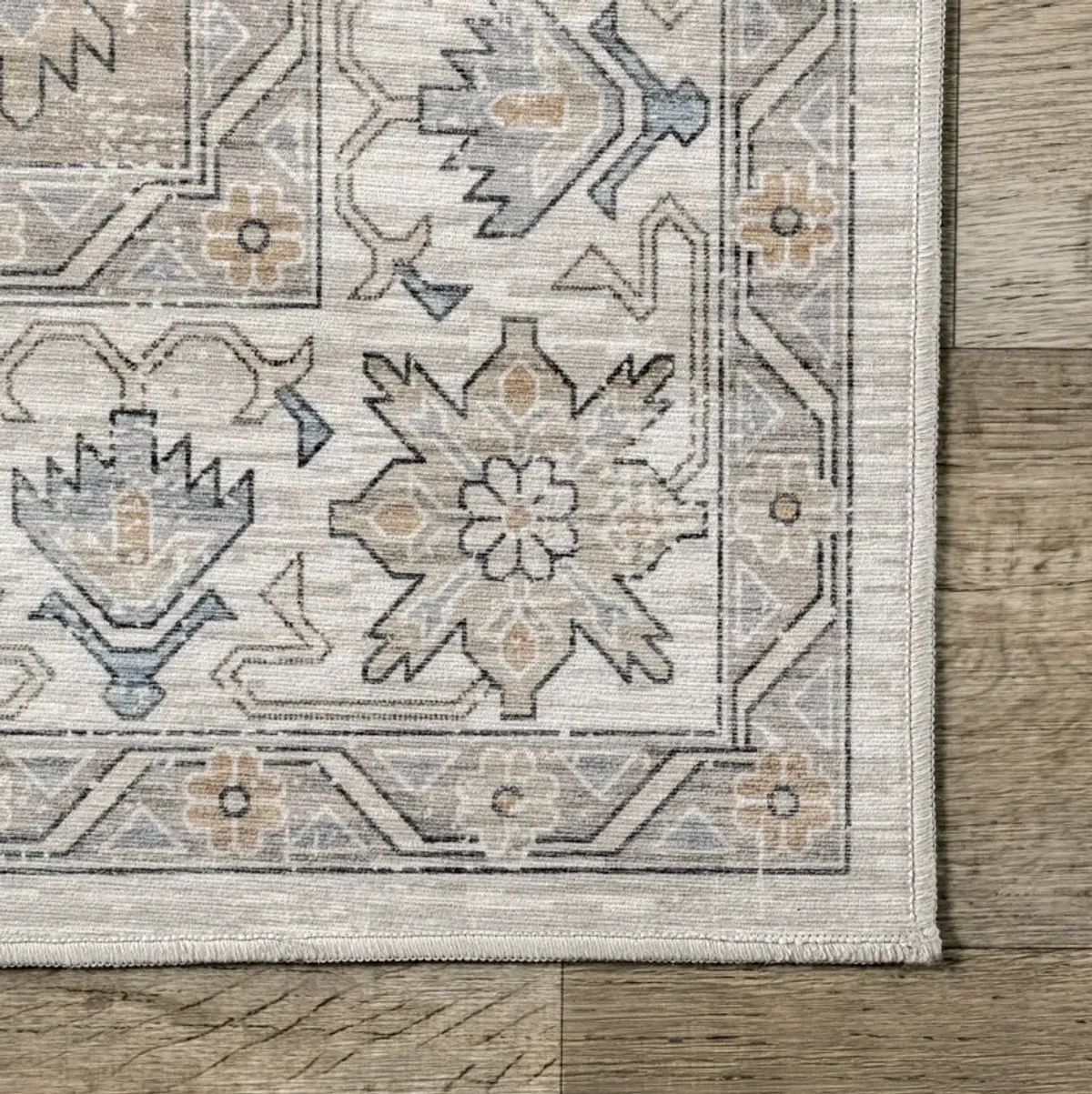 Timeless Charm Spill Proof Washable Rug