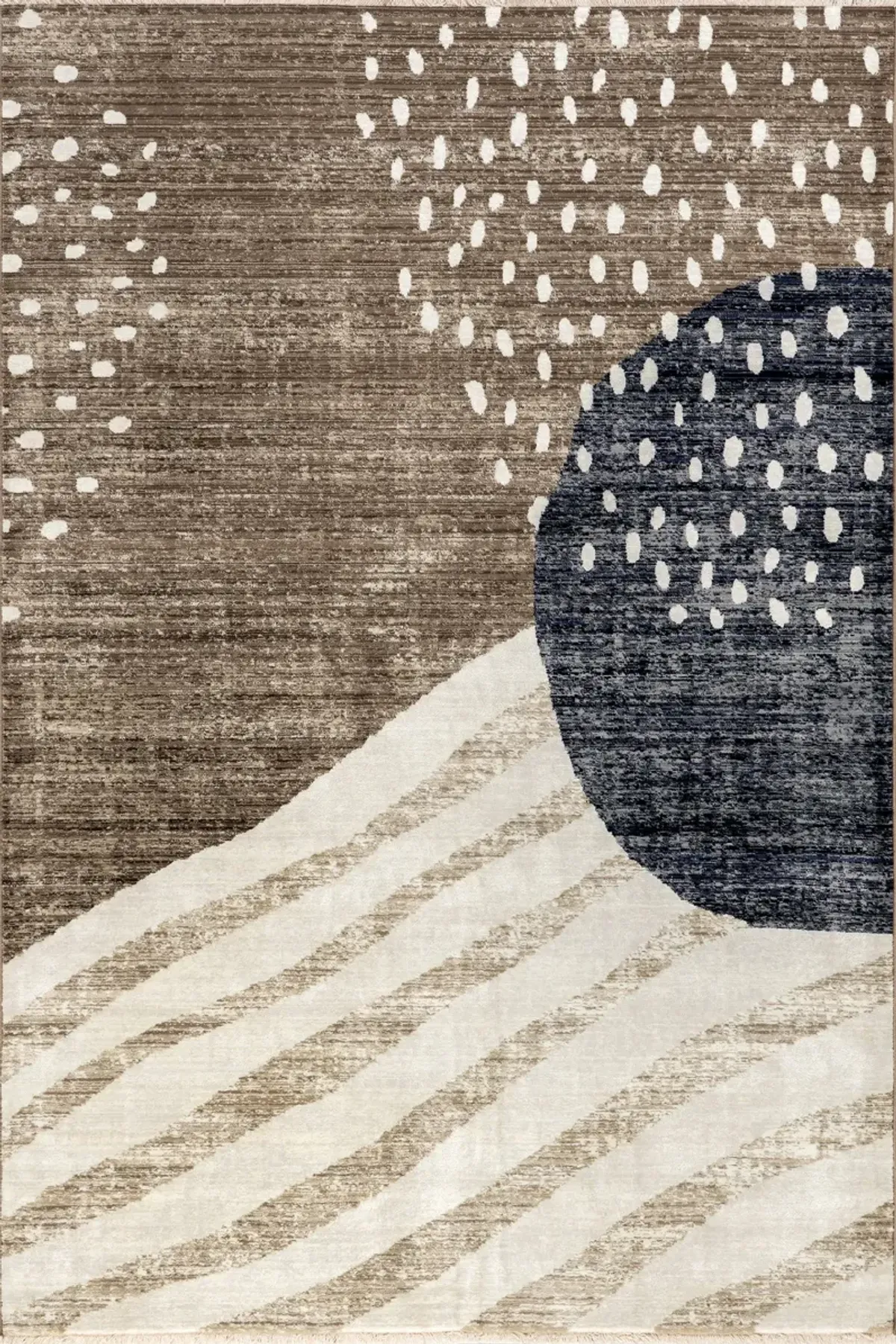 Manaslu Sunrise Fringed Rug