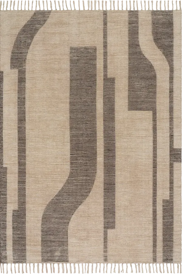 Shomar Bohemian Abstract Striped Rug