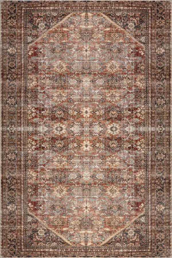 Birch Medallion Washable Rug