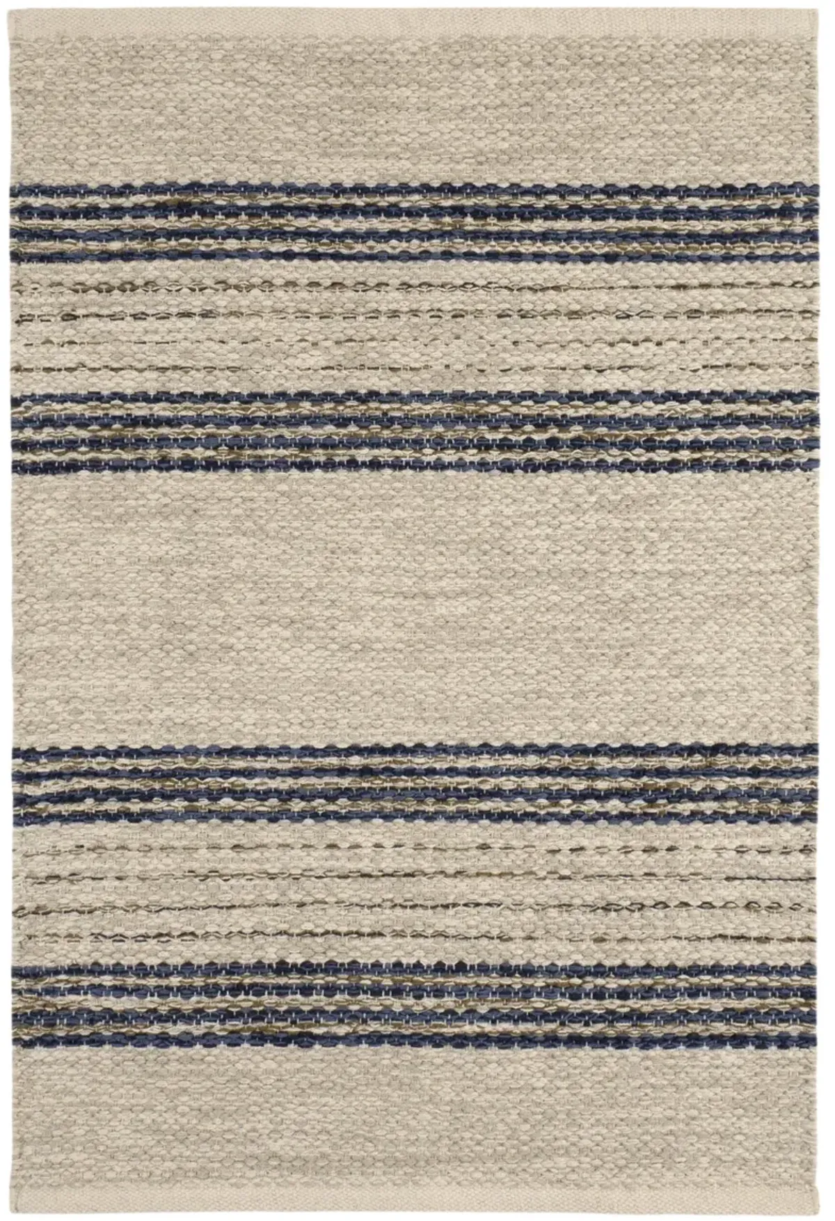 Cielo Stripe Handwoven Cotton Rug