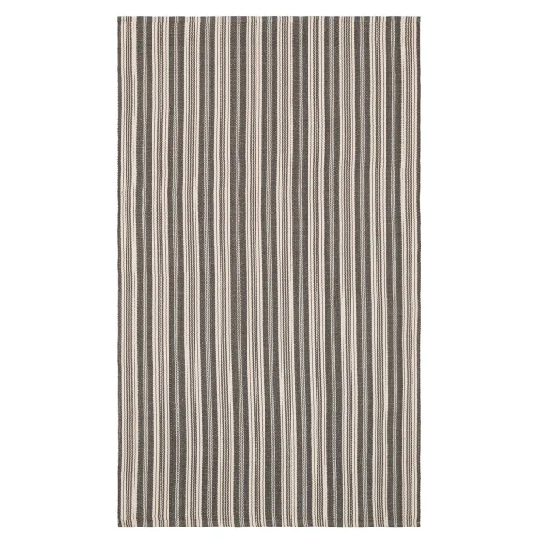 Ticking Stripe Handwoven Indoor/Outdoor Rug