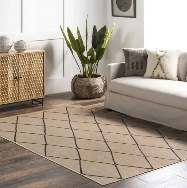 Giselle Easy-Jute Washable Trellis Rug