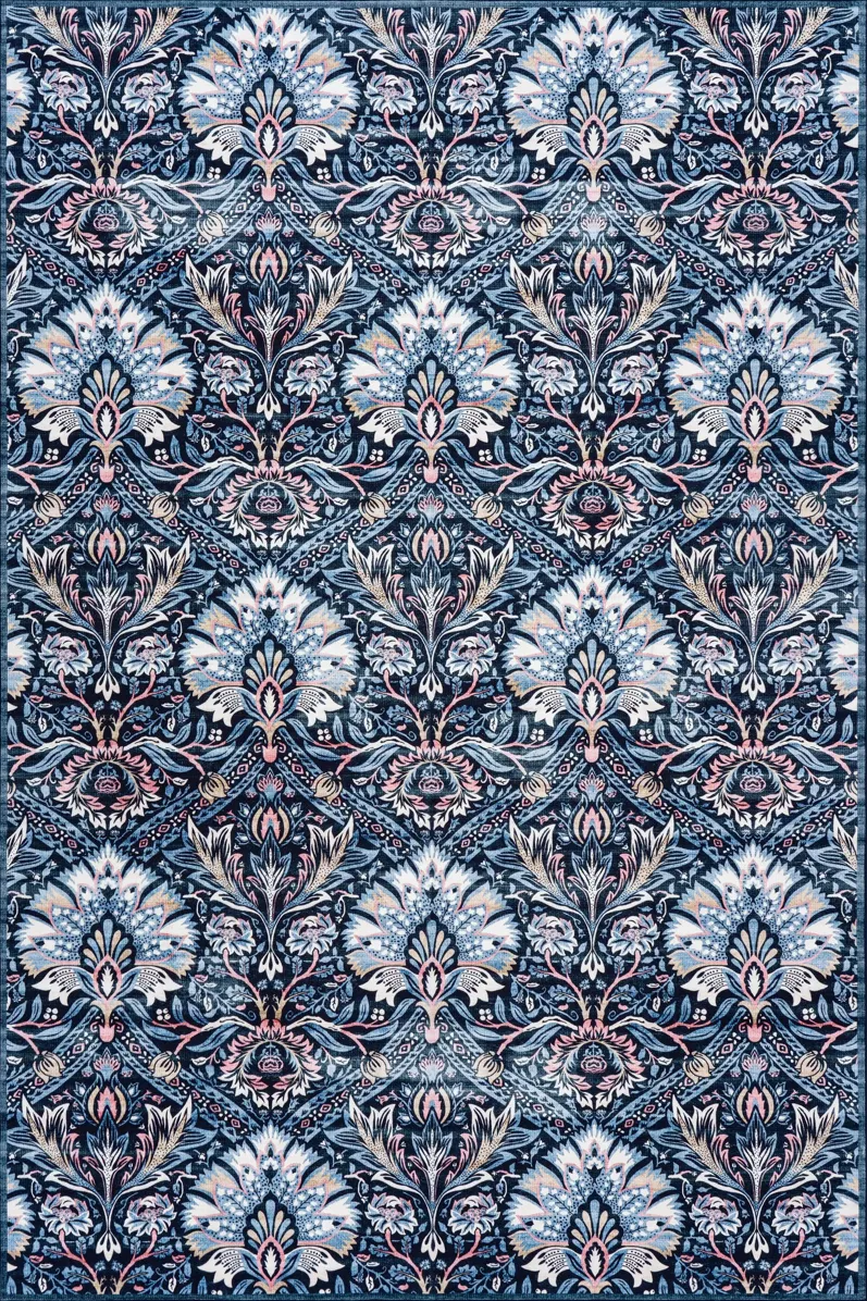 Sati Floral and Paisley Washable Rug