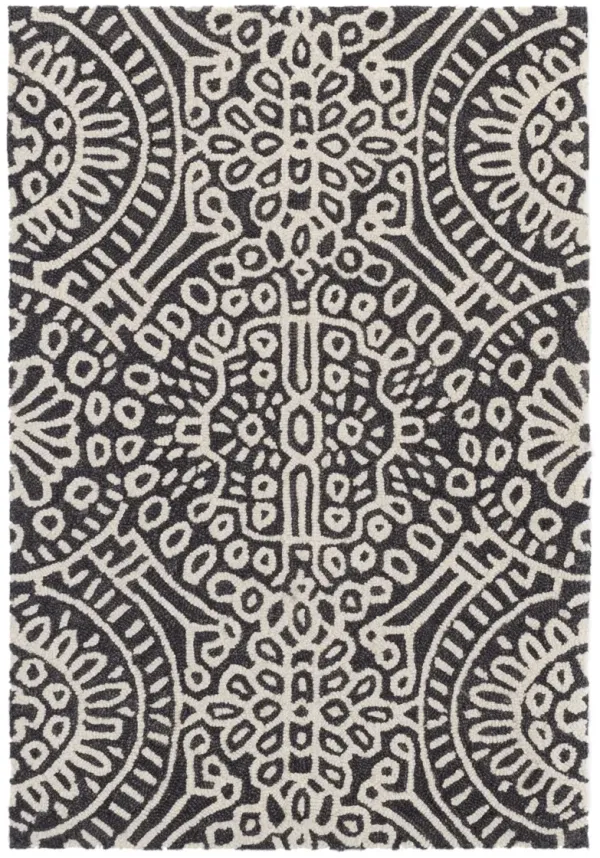 Temple Hand Micro Hooked Wool Rug