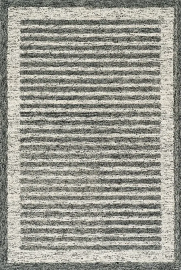 Caly Modern Bordered Wool Rug