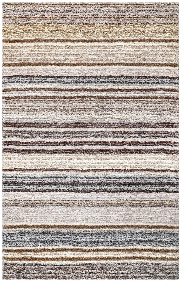 Striped Shaggy Rug
