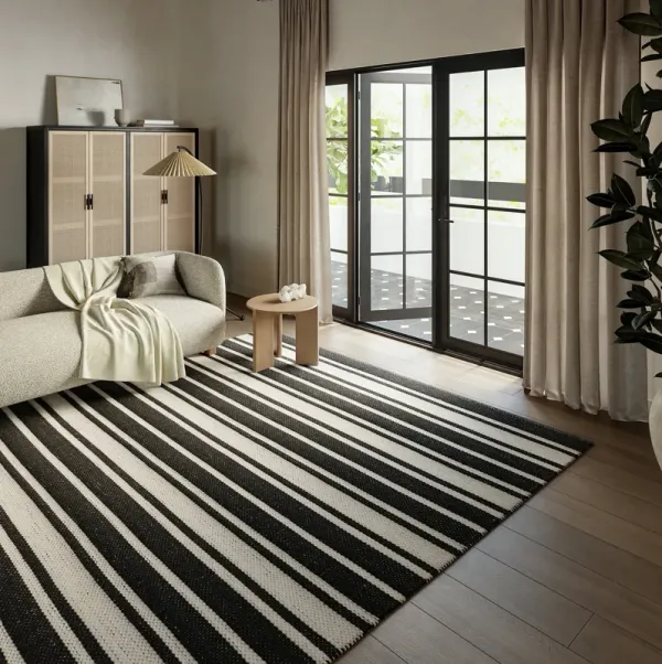 Bowery Striped Wool Rug
