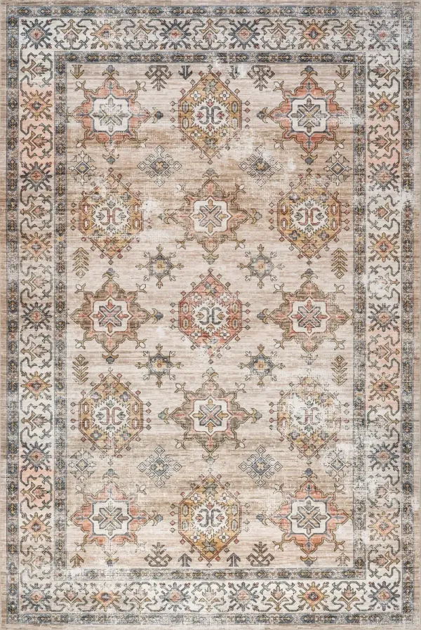 Francesca Timeworn Charm Spill Proof Washable Rug