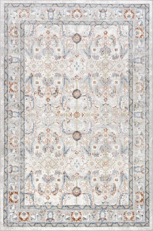 Brooklynn Floral Medallion Washable Rug