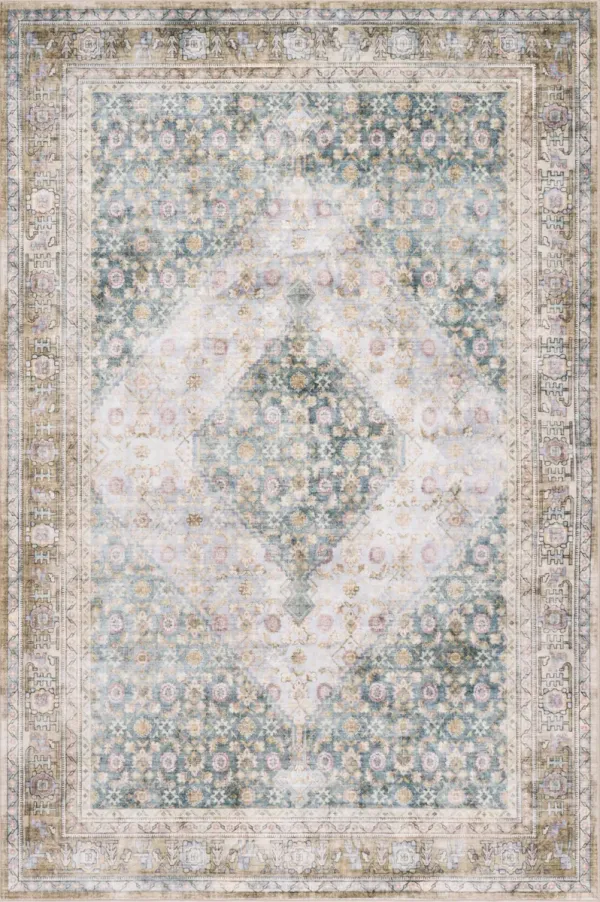 Elia Medallion Washable Rug