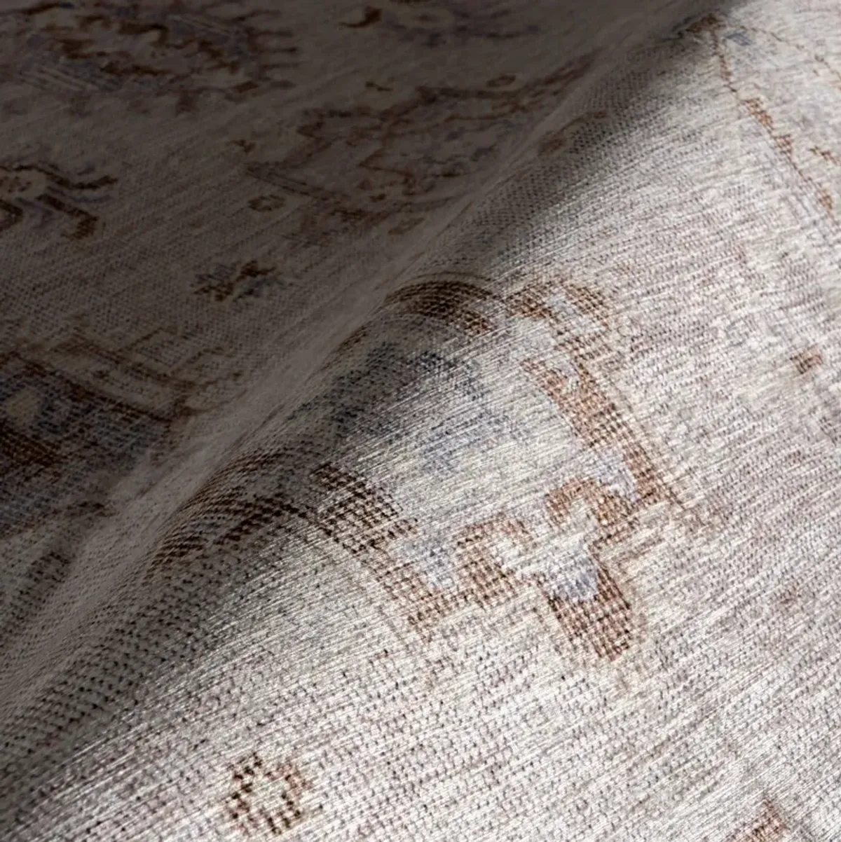 Brenda Hazy Heraldry Spill Proof Washable Rug