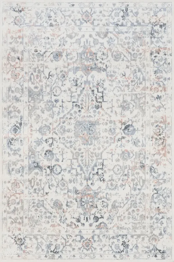 Charlisa Washable Faded Snowflake Rug