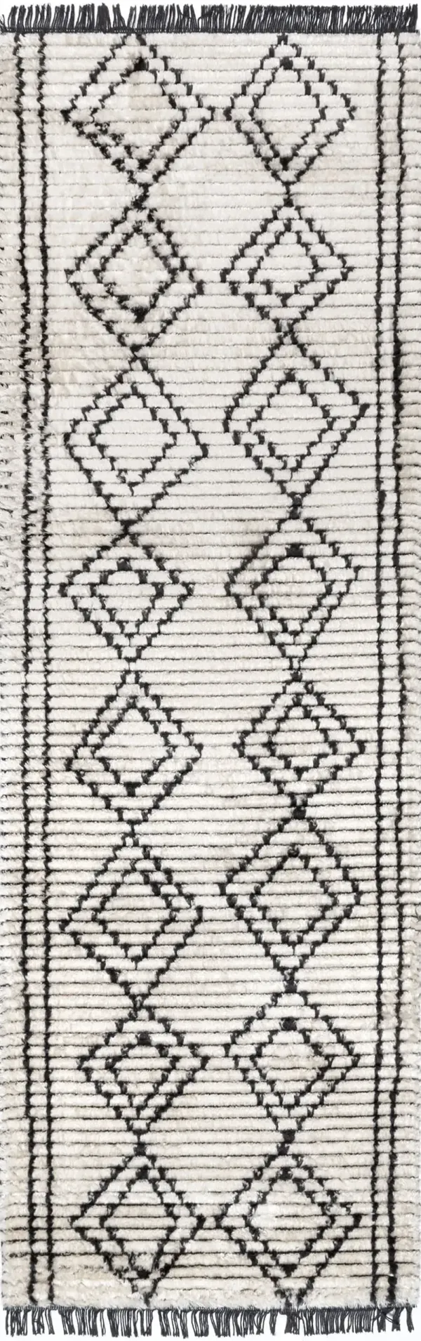 Diamond Galore Tasseled Rug