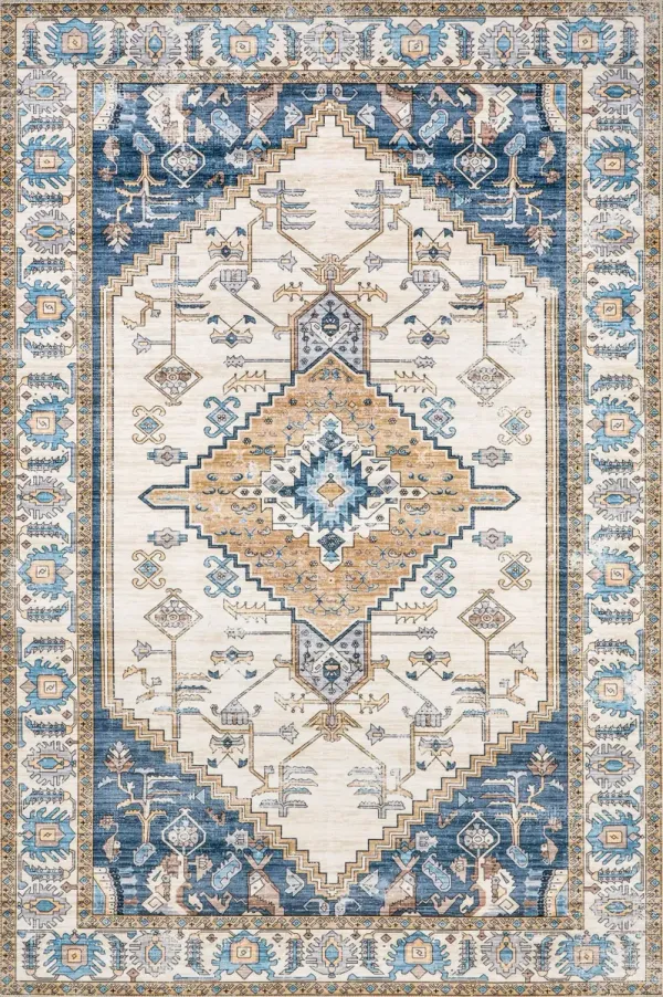 Daphna Medallion Washable Rug