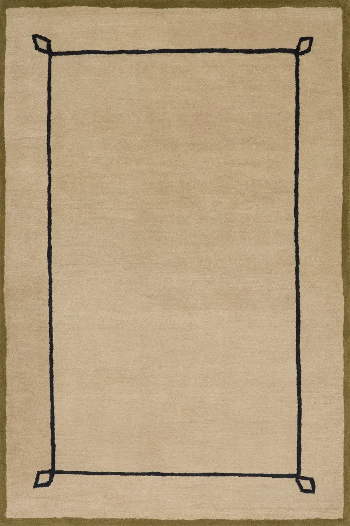 Serge Bordered Wool Rug by Nate Berkus