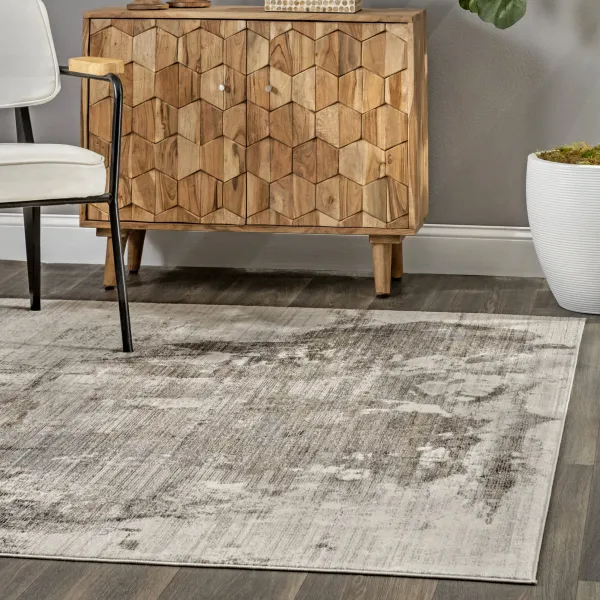 Splattered Abstract Rug