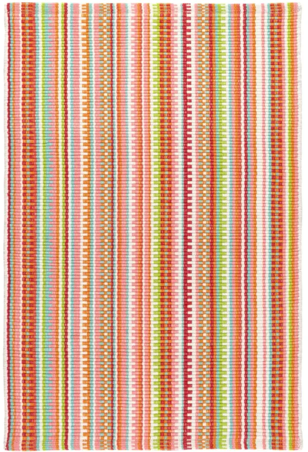 Lucky Stripe Handwoven Cotton Rug