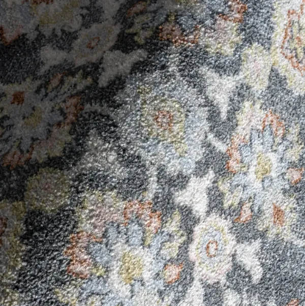 Myla Floral Medallion Washable Rug