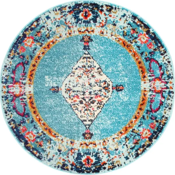 Iris Fading Oriental Medallion Rug