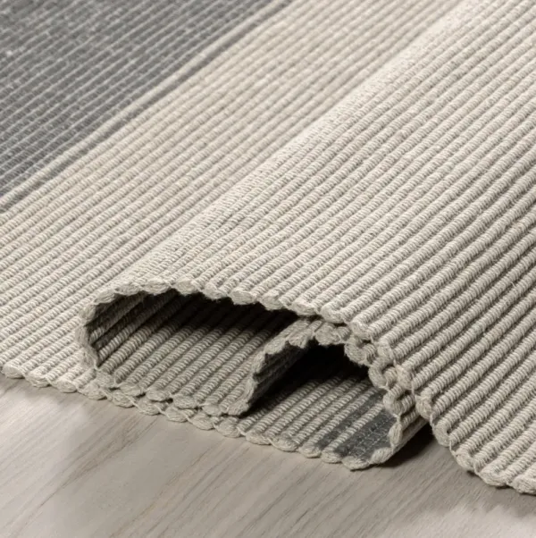 Boxelder Checked Cotton Rug