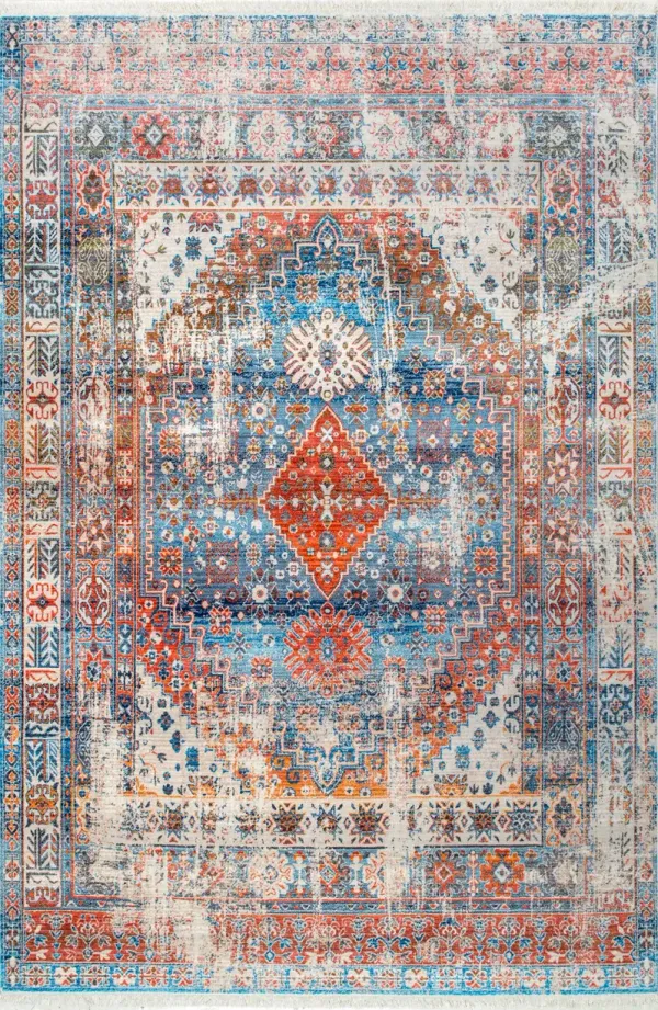 Archer Distressed Medallion Rug