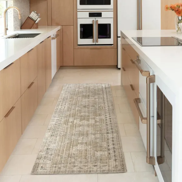 Shia Bordered Washable Indoor/Outdoor Rug