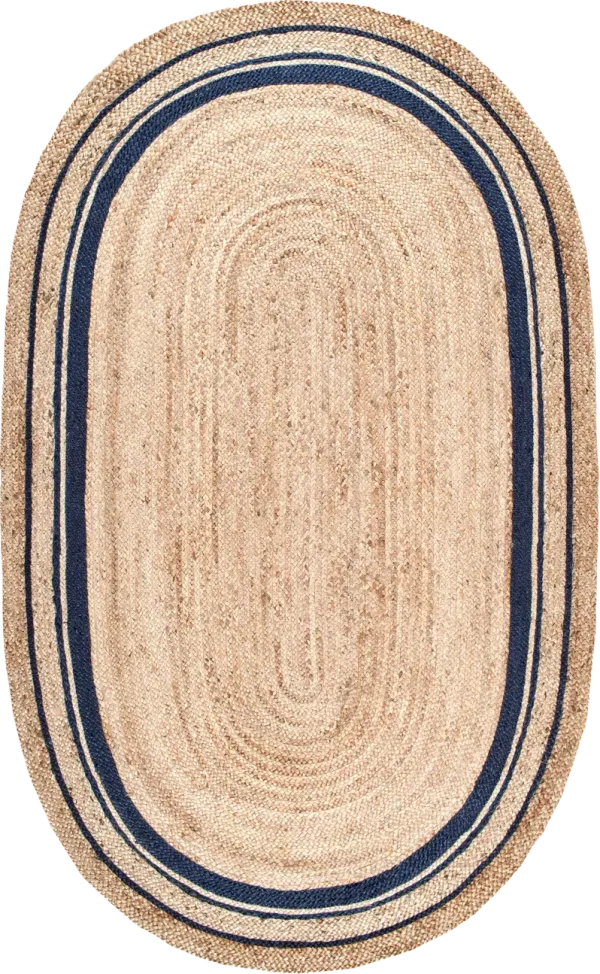 Jute Braided Saturn Border Rug
