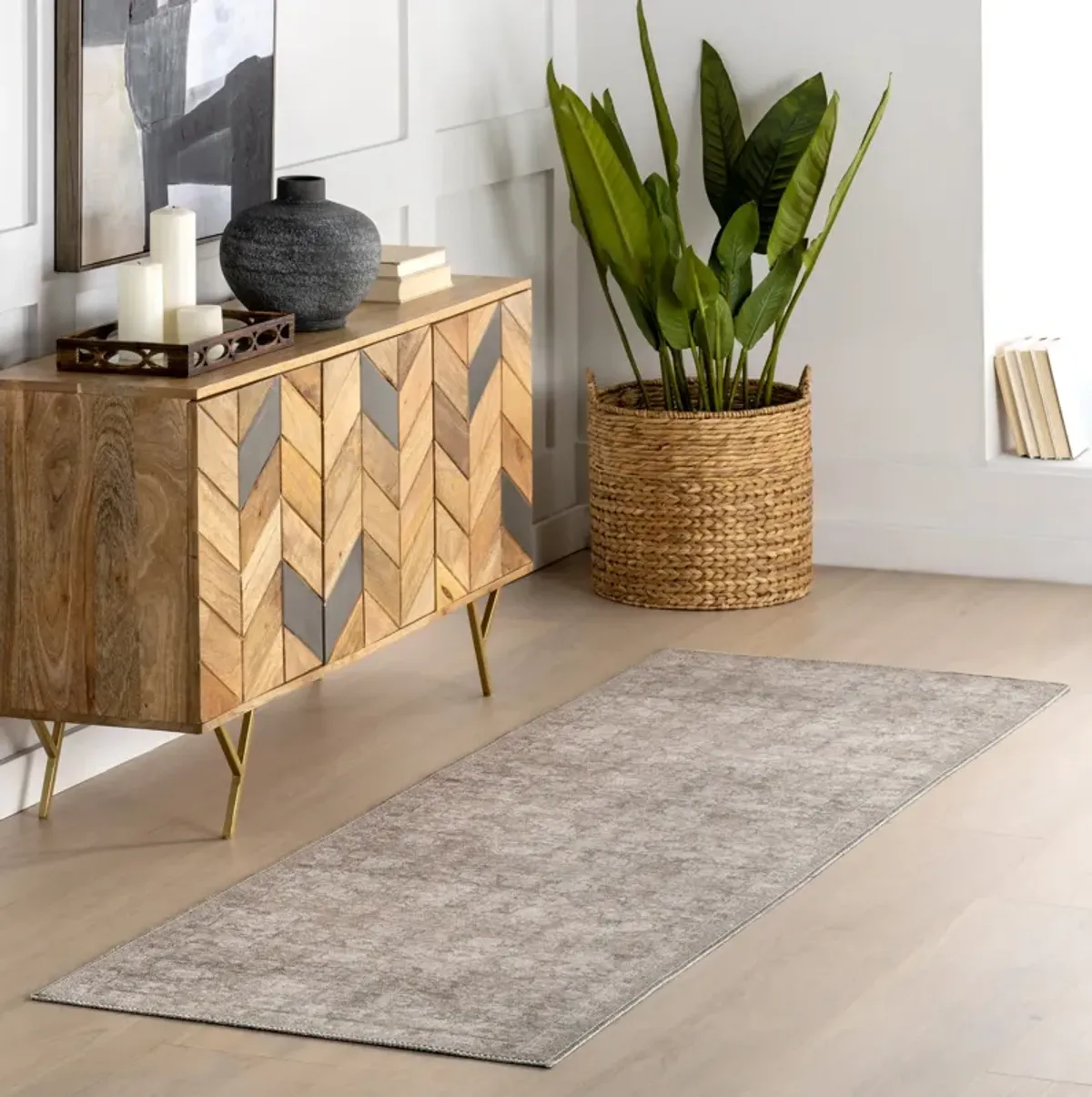 Clinton Antiqued Jute-Blend Rug