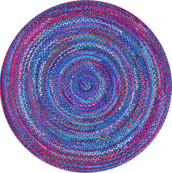 Bohemian Chindi Braided Rug
