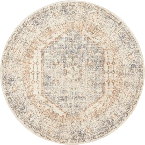 Vintage Medallion Washable Rug