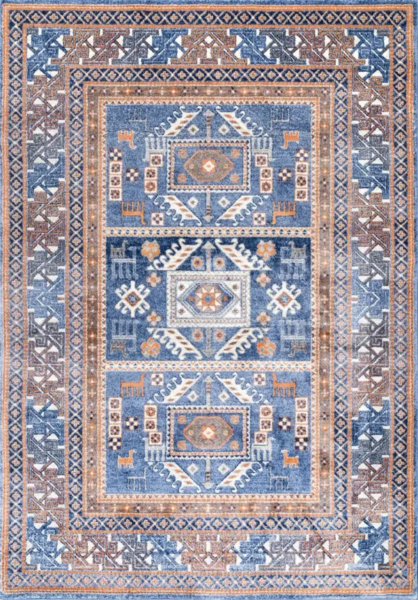 Paneled Geometric Rug