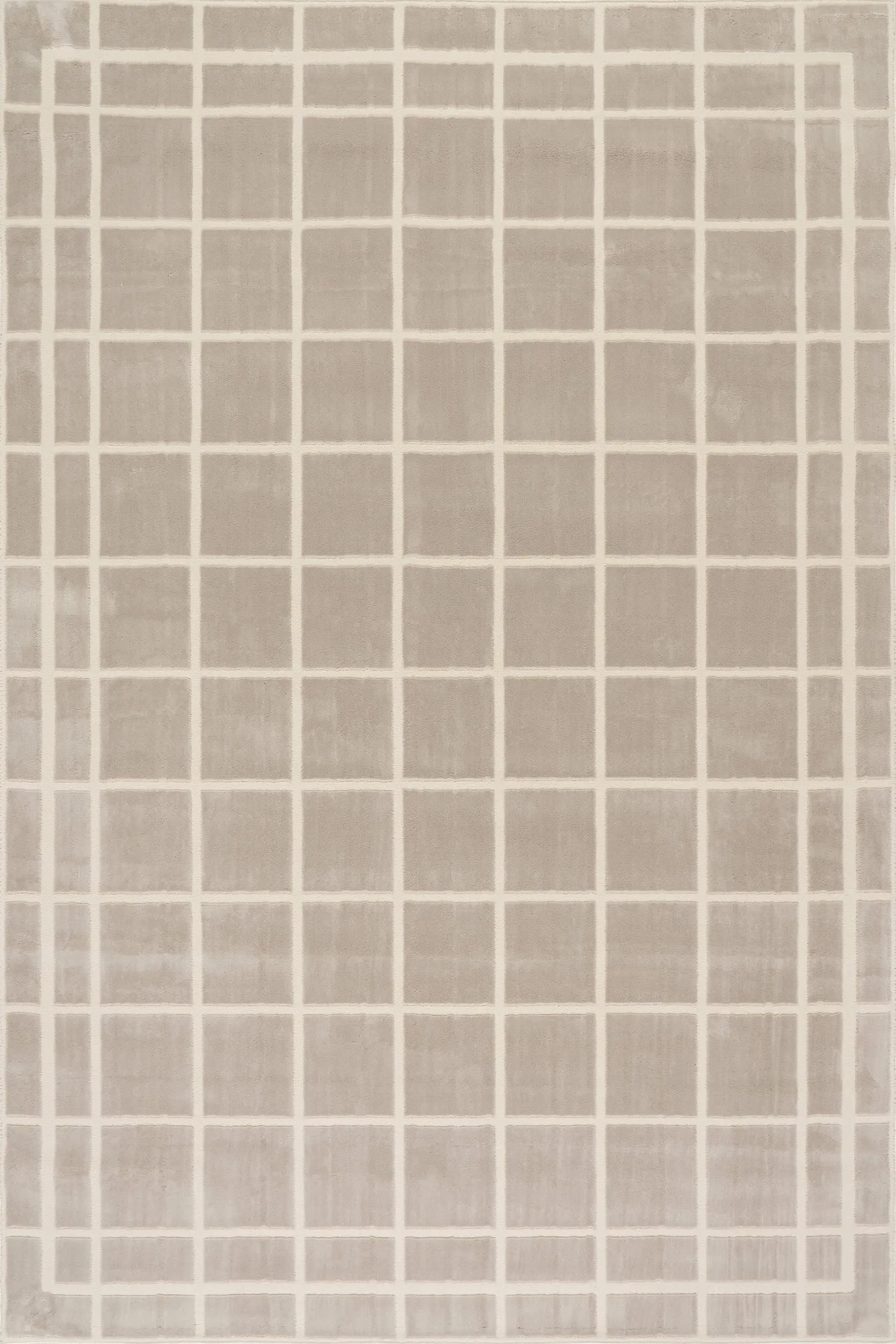 Zephyra Textured Checkered Washable Rug