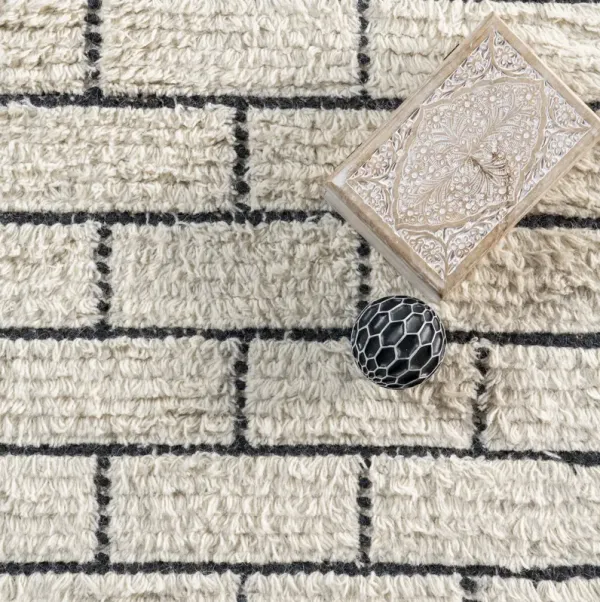 Irina Shaggy Brickwork Rug