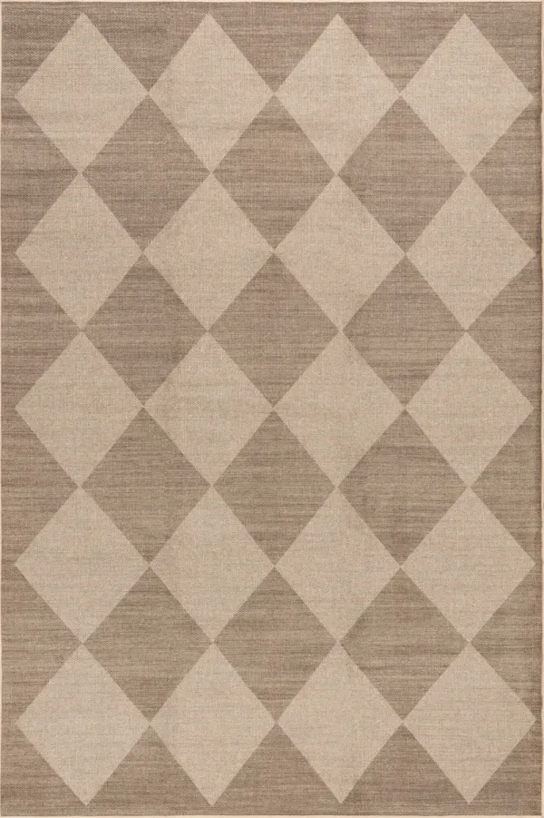 Kamilah Easy-Jute Washable Checkered Rug
