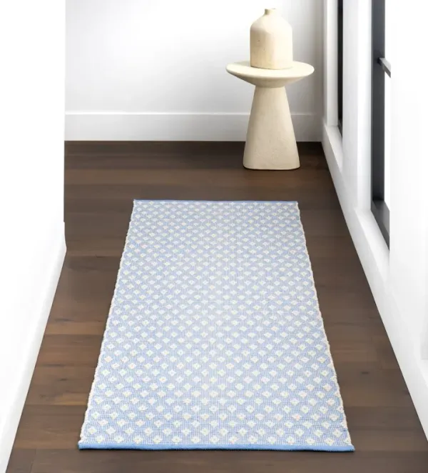 Dainty Diamond Handwoven Cotton Rug