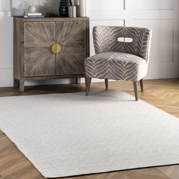 Diamond Cotton Check Flatwoven Rug