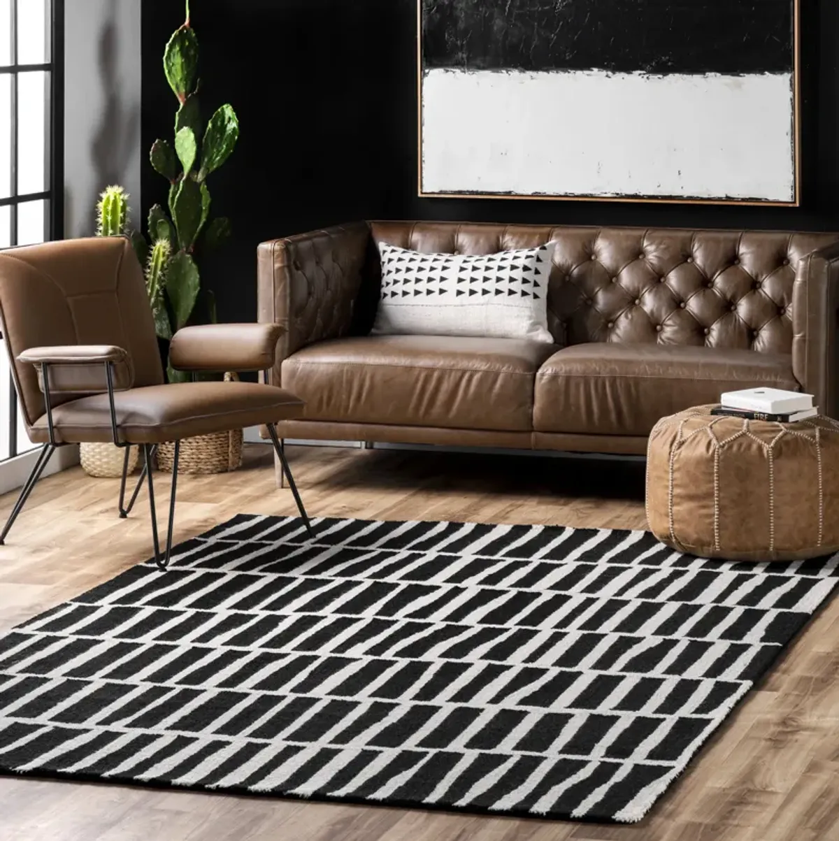 Irregular Parallel Bars Rug