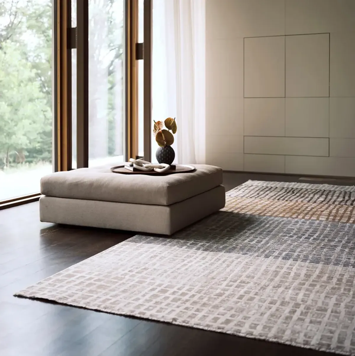 Park Abstract Checked Rug