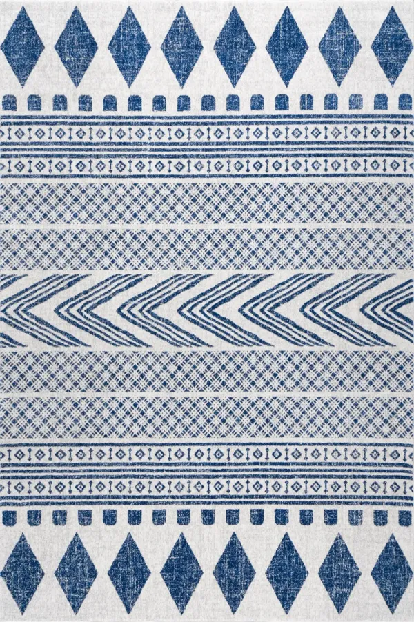 Geometric Banded Rug