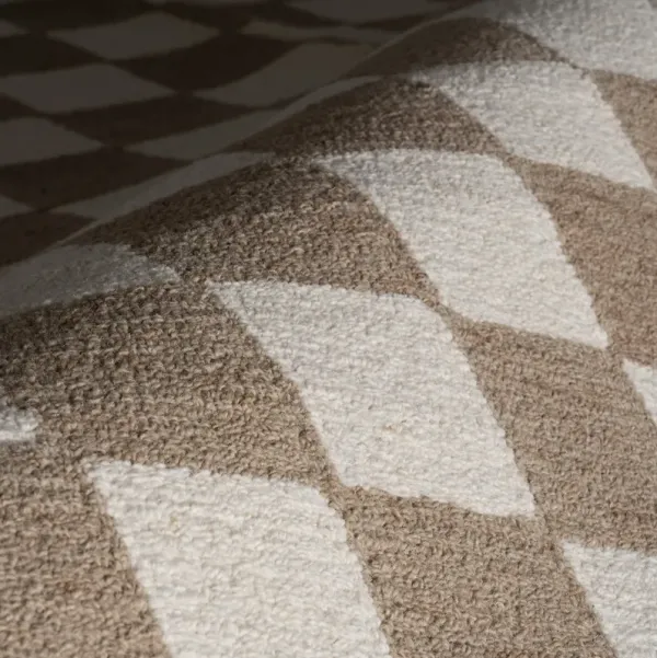 Calina Modern Checkered Indoor Wool Rug