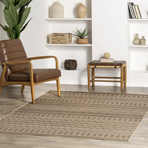 Marcie Easy-Jute Washable Banded Rug