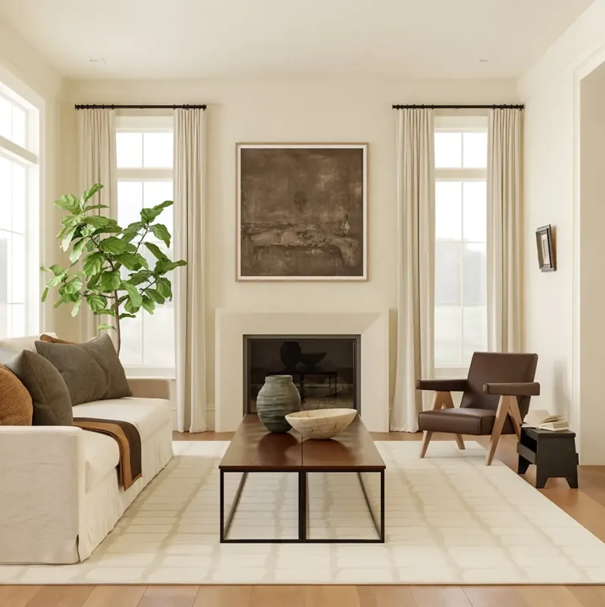Spring Lake Plush Textured Washable Rug