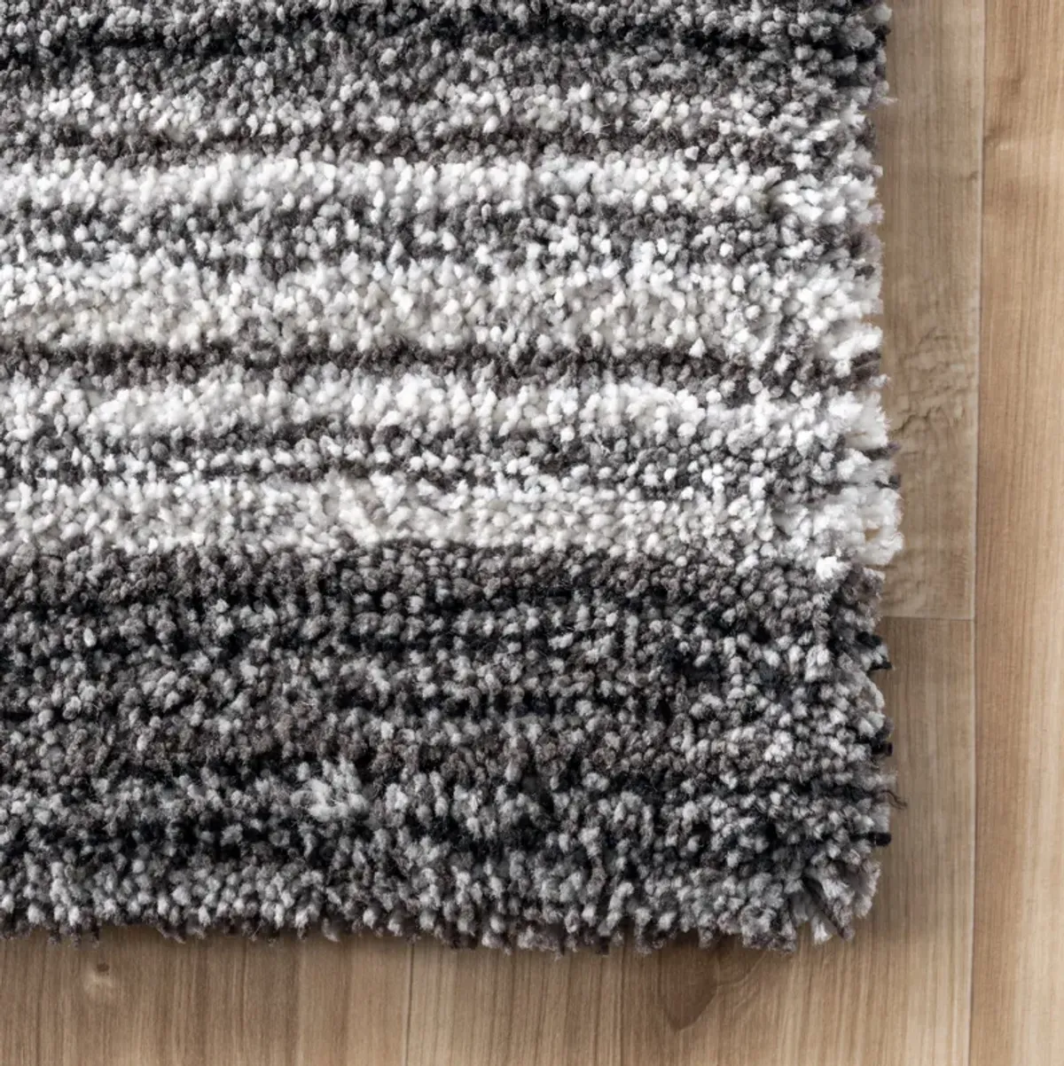 Striped Shaggy Rug