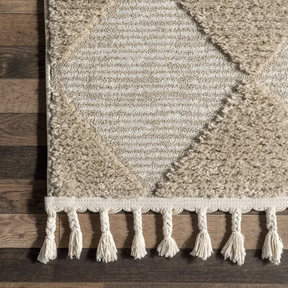 Aylin Diamond Tasseled Rug