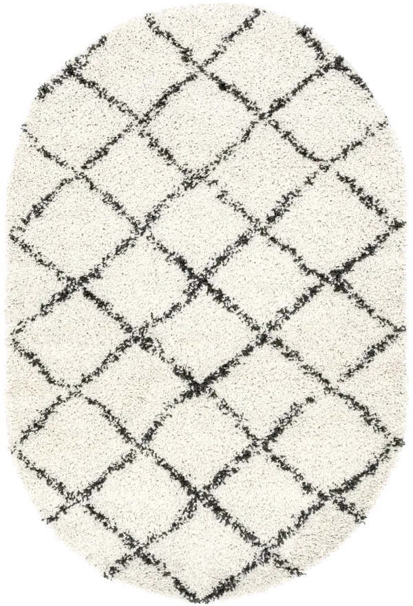Jessie Moroccan Lattice Tassel Area Rug
