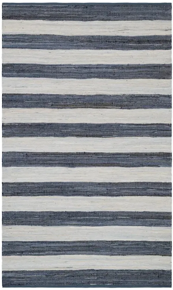 Striped Rag Handwoven Cotton Rug